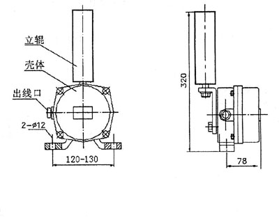 XLPP-J-I、XLPP-J-II兩級跑偏開關KBW-220P防爆兩級跑偏開關