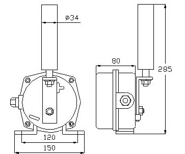 皮帶機(jī)專用FJ-PP-A-Ⅱ帶地址編碼跑偏開關(guān)_跑偏開關(guān)防水跑偏開關(guān)生產(chǎn)