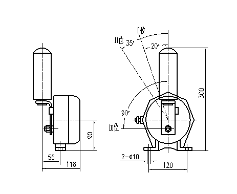 JPC-3A膠帶跑偏_跑偏檢測器KBW-220P防爆兩級跑偏開關(guān)