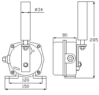 LW-PKG-12-30跑偏開關(guān)_跑偏開關(guān)KBW-220P防爆兩級跑偏開關(guān)