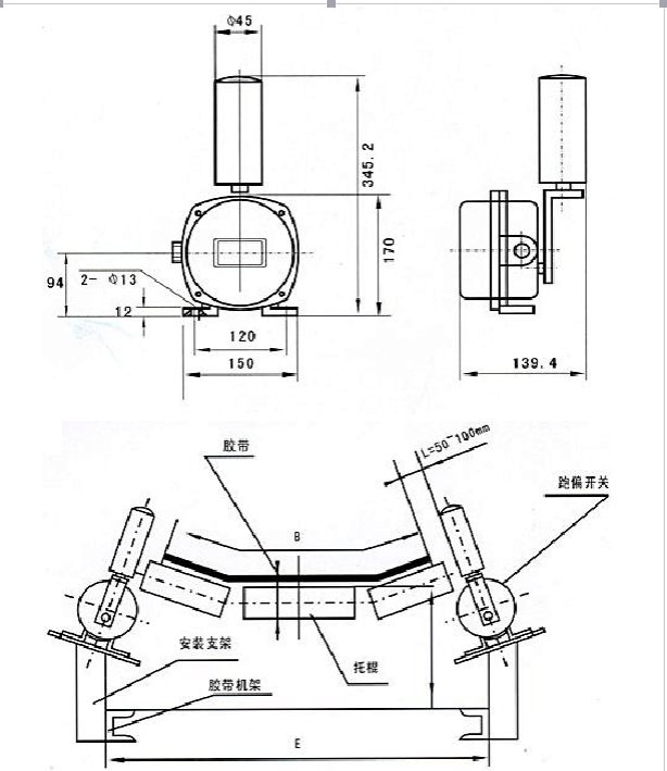 兩級跑偏開關(guān)XT-CLB-A2 做精做強_兩級跑偏開關(guān)KBW-220P防爆兩級跑偏開關(guān)