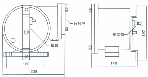 BSFLS型防爆雙向拉繩開關(guān)_防爆雙向拉繩開關(guān)KBW-220L礦用往復(fù)式拉繩開關(guān)