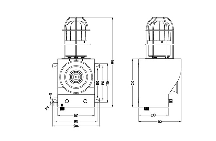 YS-05C-聲光警示器、YS-05C_聲光報(bào)警器聲光報(bào)警裝置工作原理