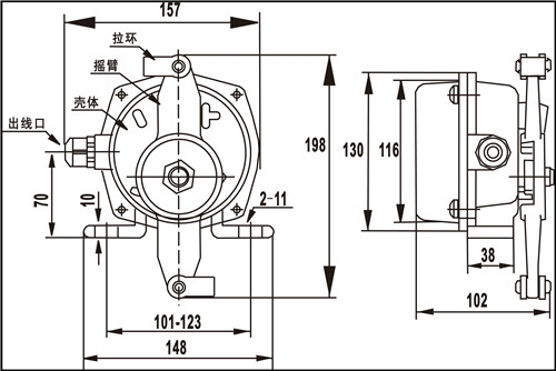 KLT2-II耐腐蝕拉繩開(kāi)關(guān)接線(xiàn)方式_耐腐蝕雙向拉繩開(kāi)關(guān)輸送帶保護(hù)裝置